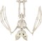 Halloween Bat Skeleton, 11" Halloween Animal Skeleton, Horrible Bat Skeleton Simulation Bat Model Vivid Bat Skeleton with Moveable Jaw and Wing for Yard Garden Lawn